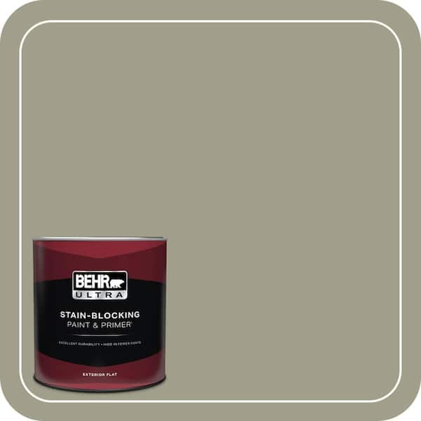 BEHR ULTRA 1 qt. #BXC-82 Potting Moss Flat Exterior Paint & Primer