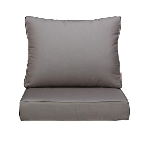 Uixe Outdoor Chair Cushions 2-Piece 22x24+18x23In.Deep Seat and ...