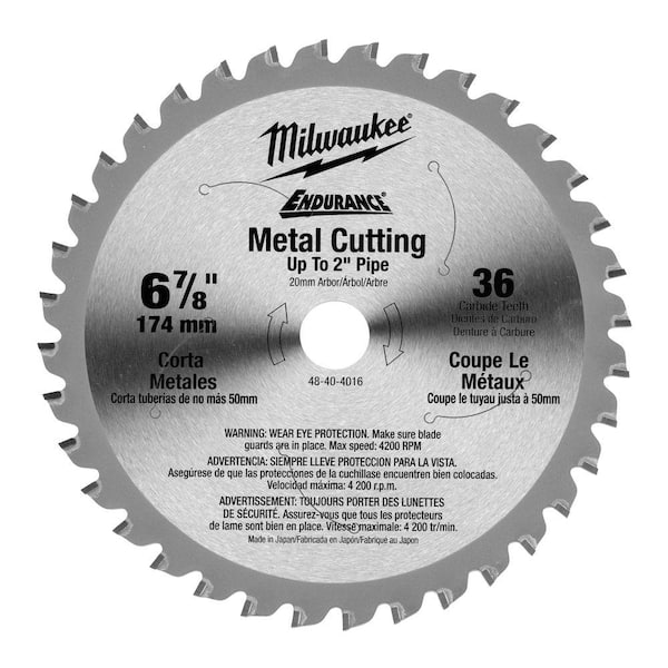 Milwaukee 6-7/8 in. x 36 Teeth Ferrous Metal Cutting Circular Saw Blade