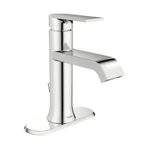 Genta Single Hole Single-Handle Bathroom Faucet in Chrome