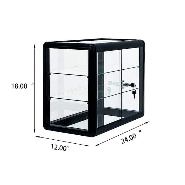 Low glass display cabinet hotsell