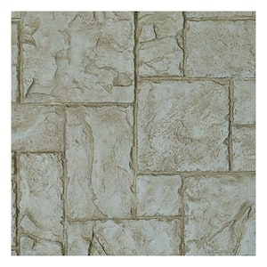 SAMPLE - 1-1/4 in. x 9 in. Sandstone Urethane Castle Rock Stacked Stone, StoneWall Faux Stone Siding Panel Moulding