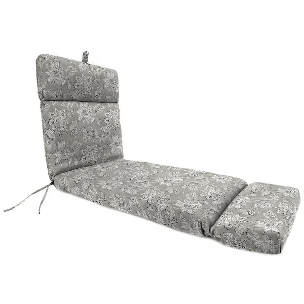 Jordan Manufacturing 72 in. L x 22 in. W x 3.5 in. T Rectangular Outdoor Chaise Lounge Cushion in Adair Gray