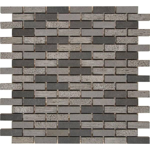 MSI Shale Natural 12 in. x 12 in. x 10 mm Basalt Mesh-Mounted Mosaic Tile (10 sq. ft./Case)