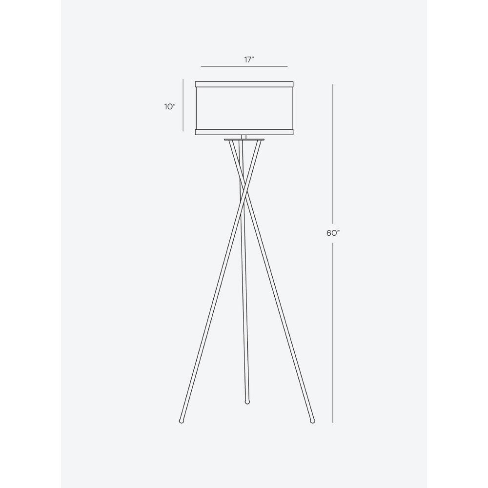 Siri-Enabled Black Tripod LED Floor Lamp for Kids' Nursery