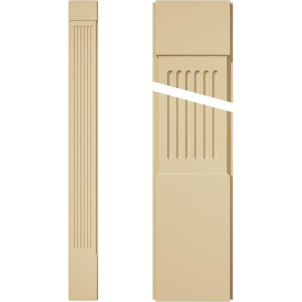 Ekena Millwork 2 in. D x 10 in. W x 102 in. L Primed Polyurethane Pilaster 1- Pack