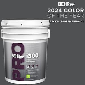 5 gal. #PPU18-01 Cracked Pepper Eggshell Interior Paint