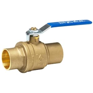 1-1/4 in. SWT x 1-1/4 in. SWT Full Port Lead Free Brass Ball Valve