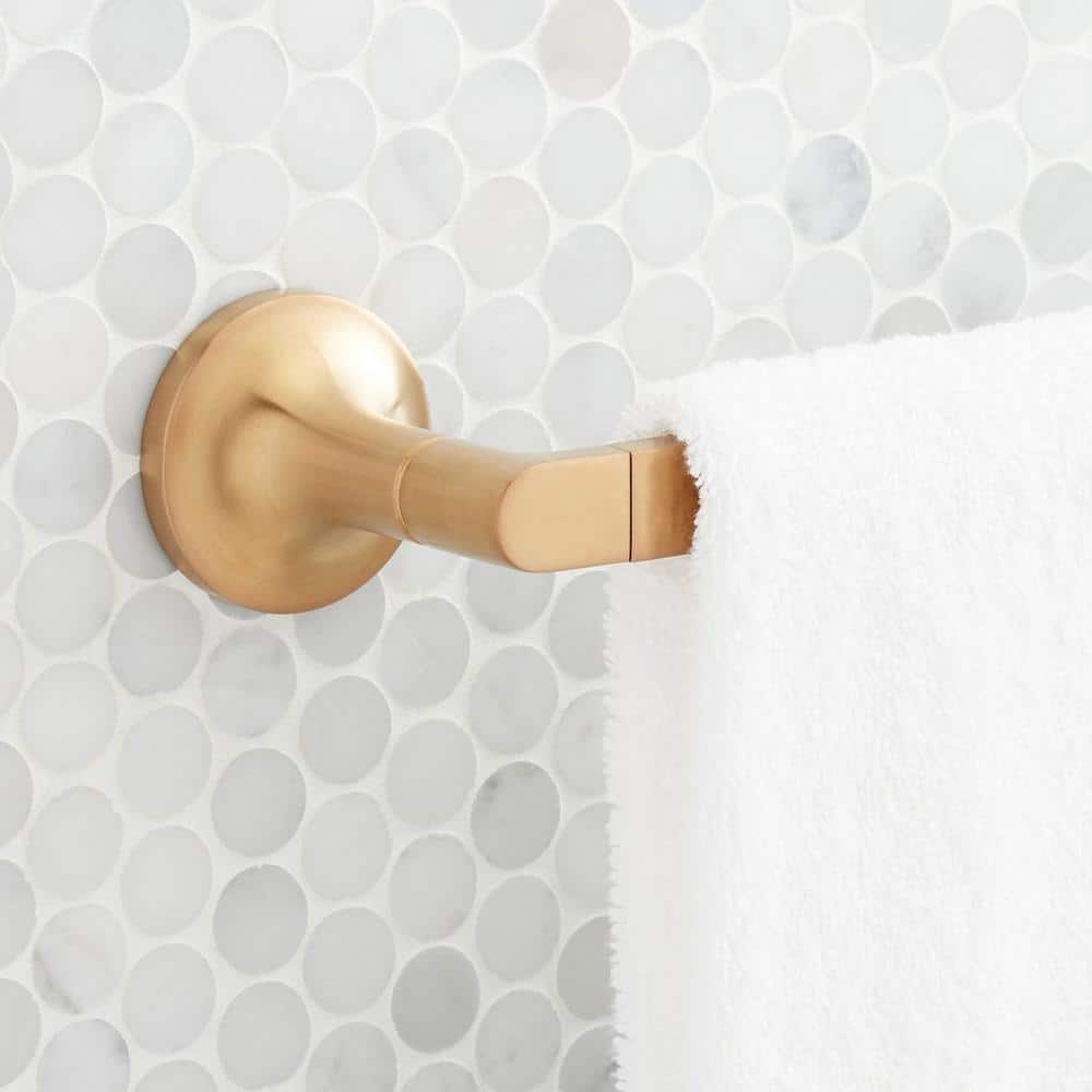 Brushed Gold 26" Wall Mounted Towel Bar