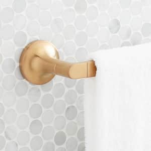 Lentz 26 in. Wall Mounted Towel Bar in Brushed Gold