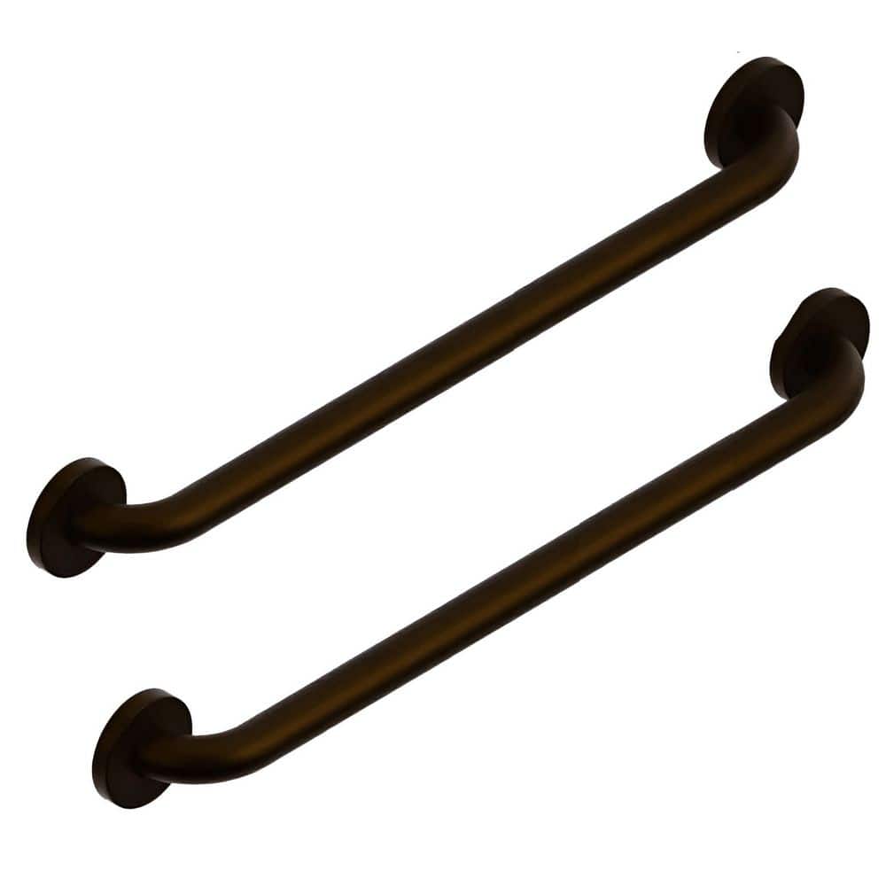 Easy Mount (2x Pack) 18 in. Grab Bar ADA Compliant for Bath and Shower Safety (500 lb. Capacity) in Oil Rubbed Bronze price history on PriceWatchPro