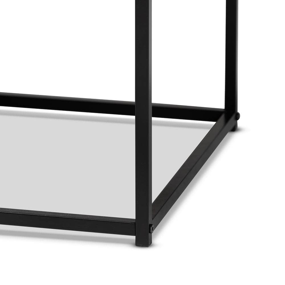 Roderick Fir Wood and Metal Rectangular Coffee Table with Storage