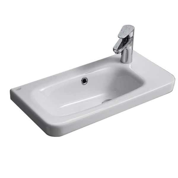 Nameeks Noura Wall Mounted Bathroom Sink in White