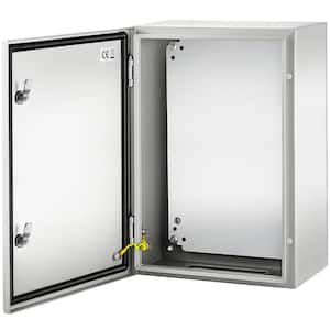 Electrical Enclosure 24 in. x 16 in. x 12 in. Wall-Mounted Carbon Steel Hinged Junction Box with Mounting Plate