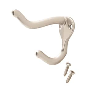 J-Hook Robe/Towel Hook Coat and Hat Hook in Satin Nickel