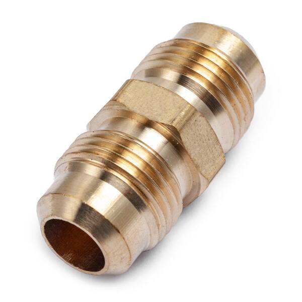 1/2 Short Flare Nut, Brass Tube Fitting for Propane, LP and Natural Gas,  Oil (1-Pack)
