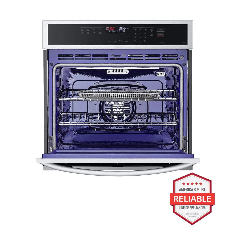 LG 4.7 Cu. Ft. Black Stainless Steel Smart Wall Oven