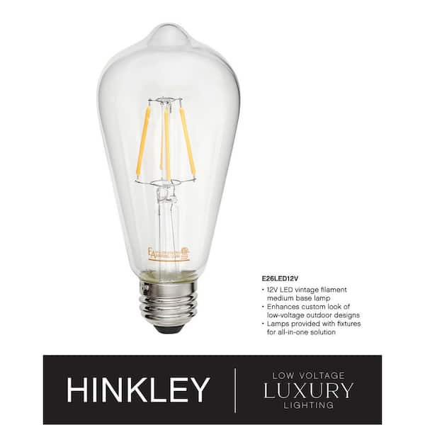 HINKLEY Republic 16.5 in. 1-Light Satin Nickel Low Voltage Outdoor Pier  Mount Light 1007SI-LV - The Home Depot