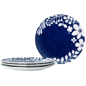 Bluefjord 11 in. (Blue) Porcelain Coupe Dinner Plates, (Set of 4)