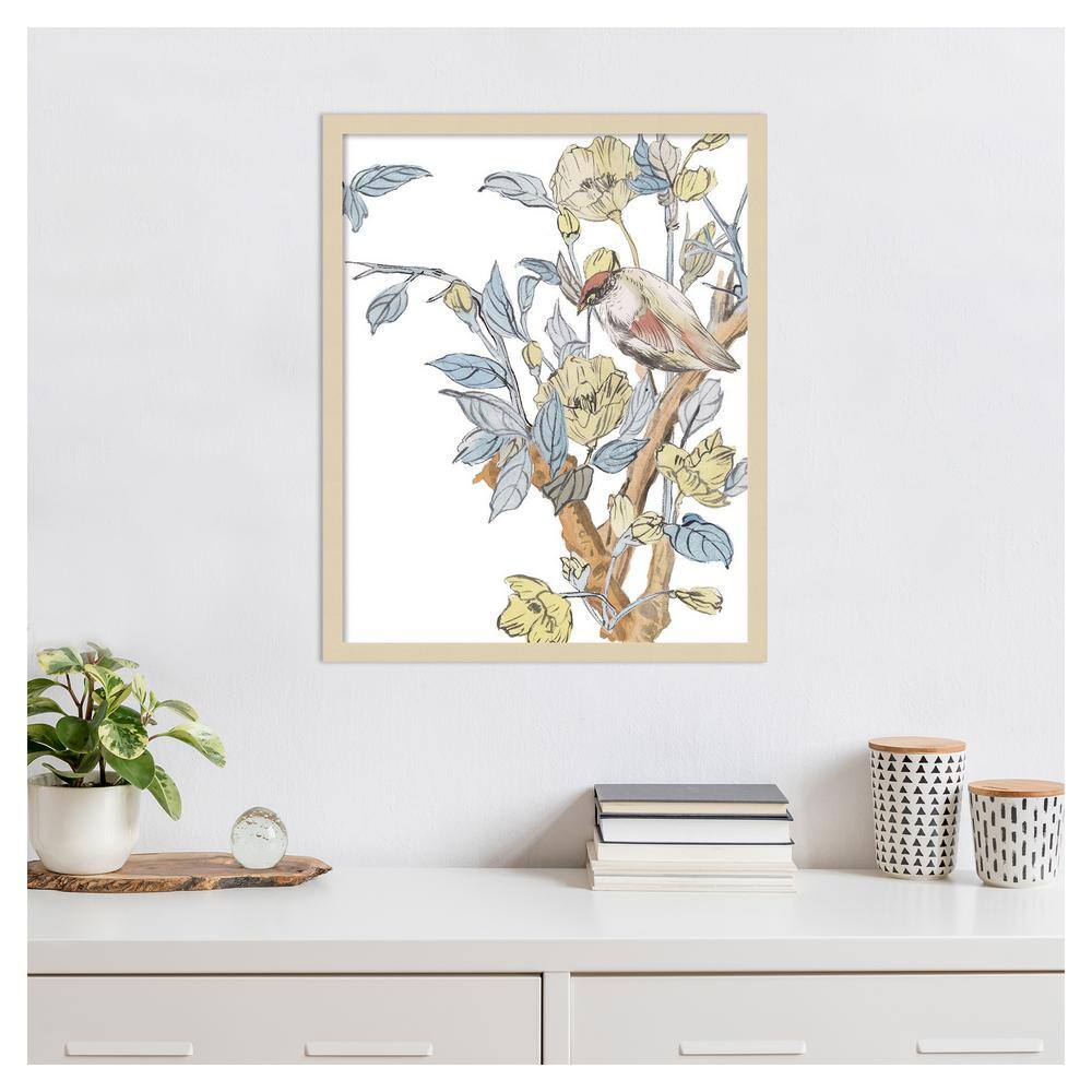Poets Message II Svelte Natural Framed Graphic Art Print