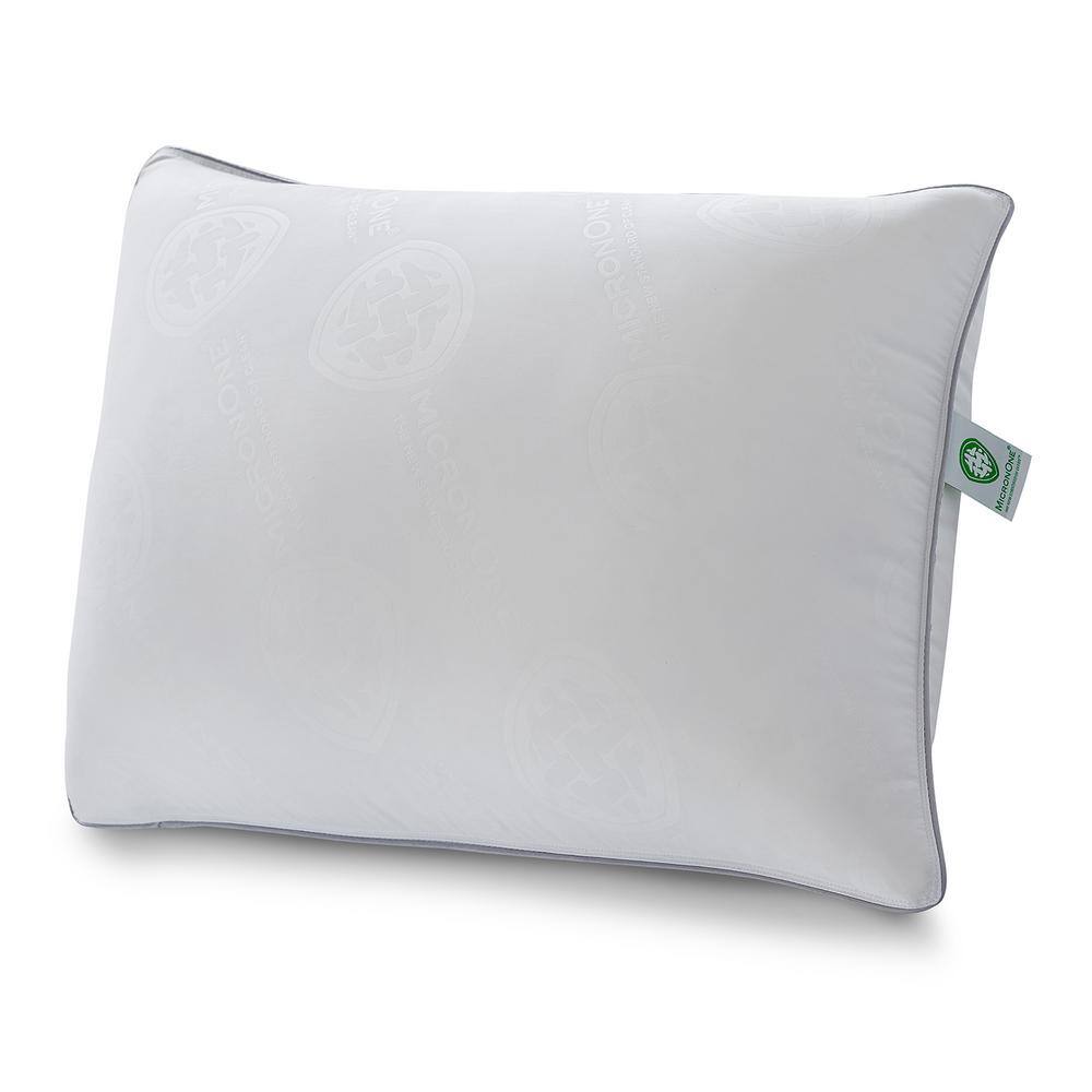MicronOne White Hypoallergenic Polyester King Pillows, Set of 2