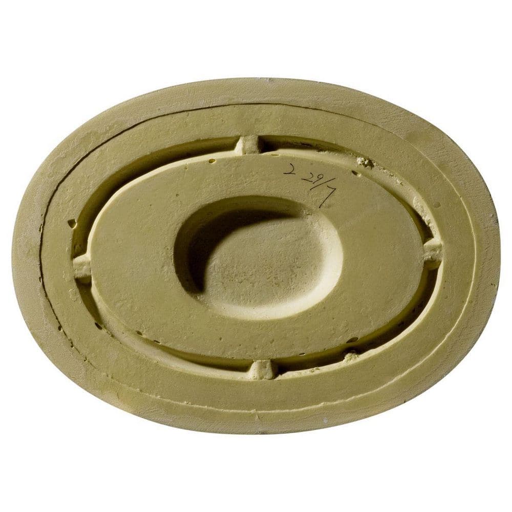 Primed White Polyurethane Oval Ceiling Medallion