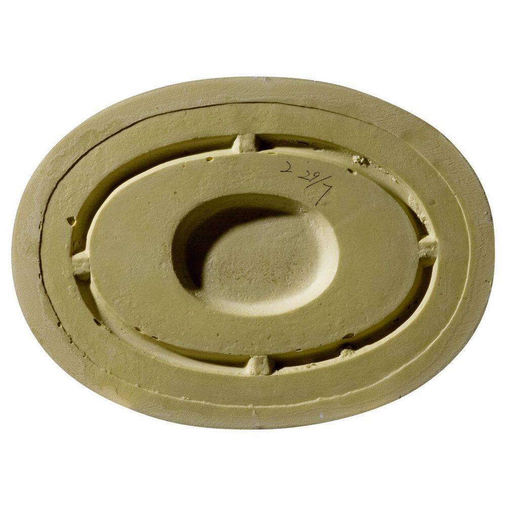 Primed White Polyurethane Oval Ceiling Medallion