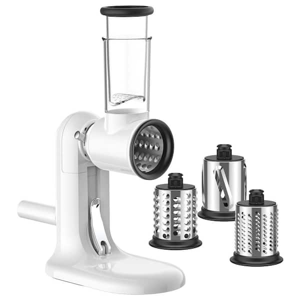 InnoMoon Rotary Cheese Grater, Manual Hand Crank Cheese Grater with 3-Interchangeable Blades