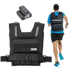 FUFF Weighted Vest Woman, 5/10/15/20/25/30 LB Womens Weight Vest for Walking, Strength Training Weight Vests for Female Men, Reflective Stripe Fitness