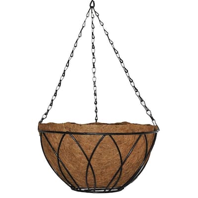 12 in. Devon Hanging Basket with AquaSav Coconut Liner