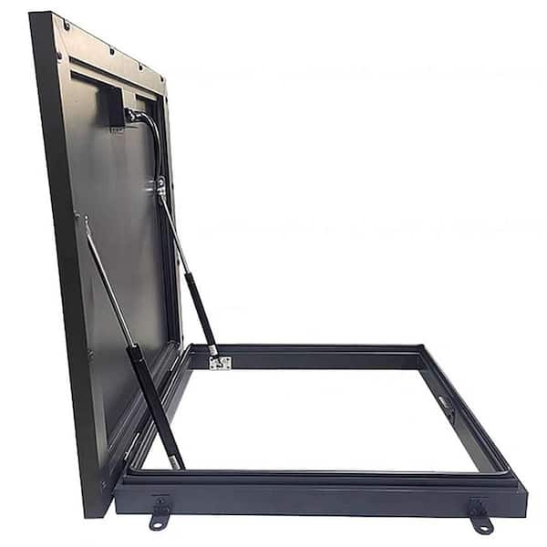 2 ft x 2 ft 31-Gauge Corrugated Galvanized Powder Coated Steel Roof Hatch; Roof Access Door; Security Panel (23.6 in)