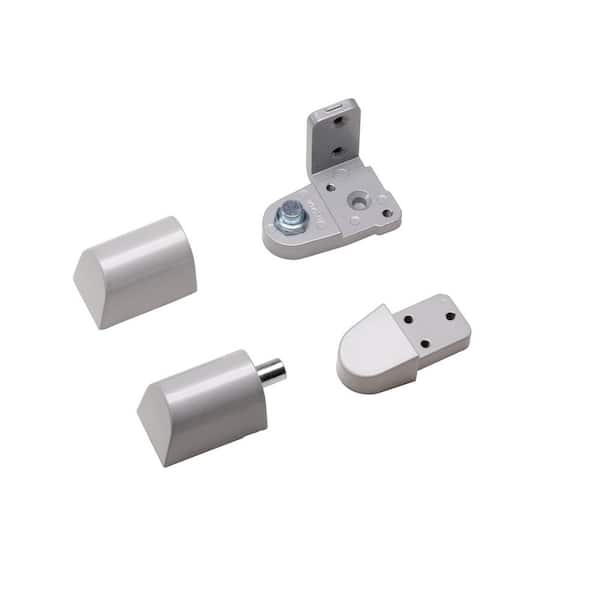 Global Door Controls Pitco Style 3/4 in. Aluminum Right Hand Offset Door Pivot Hinge Set for Adams Rite Type Storefront Door