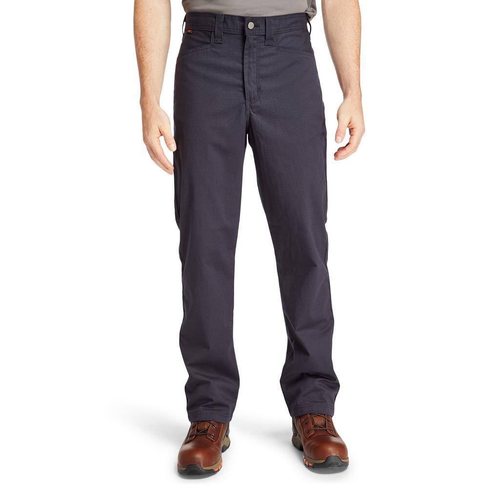 Men's 30 in. x 32 in. Khaki Cotton/Polyester/Spandex Flex Work Pants with 6  Pockets