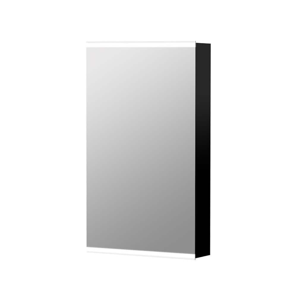 FORCLOVER 15 in. W x 26 in. H Rectangular Aluminum LED Lights Surface