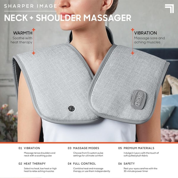 Sharper Image Neck And Shoulder Massage Body Wrap - Pink : Target