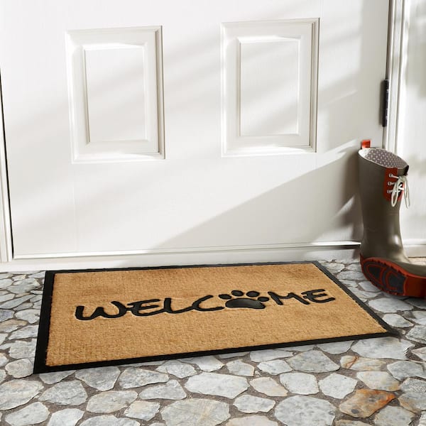 Welcome Paw Door Mat 24 in. x 36 in.