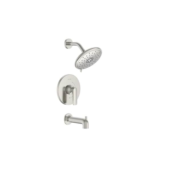 American Standard Aspirations Single-Handle Wall Mount Tub and Shower Trim in Brushed Nickel - 1.75 GPM (Valve Not Included)