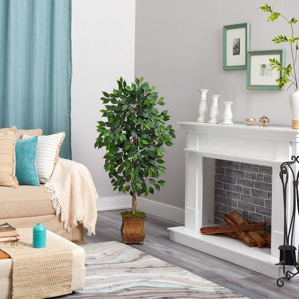 4.25 ft. Artificial Ficus Tree in Planter for Indoor/Outdoor price history on PriceWatchPro