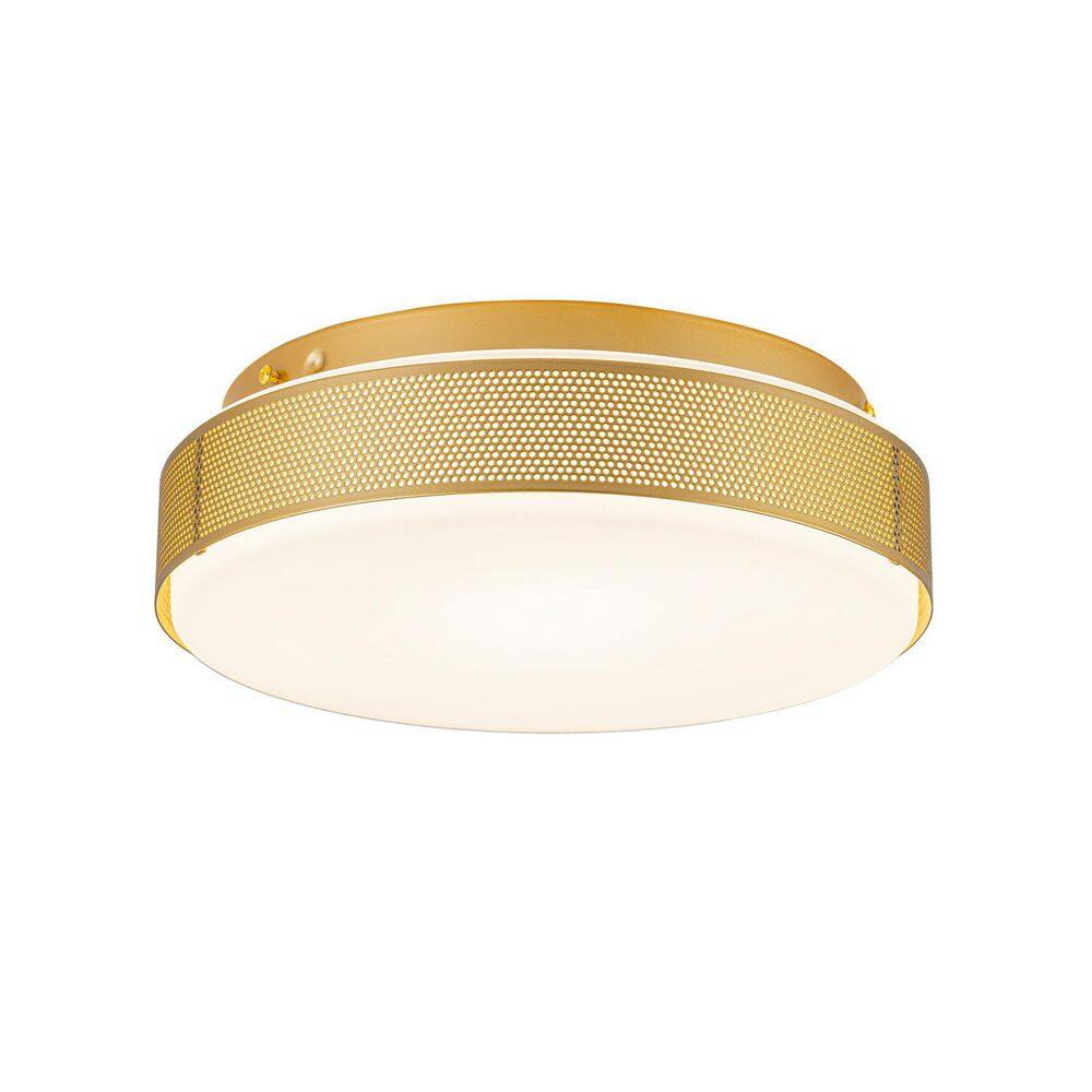 Luvia 11.8 in. Gold Color Selectable LED Flush Mount Ceiling Light price history on PriceWatchPro