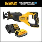 20-Volt Max Cordless Brushless Reciprocating Saw (Tool-Only) with 20-Volt Max Powerstack Compact Battery Starter Kit
