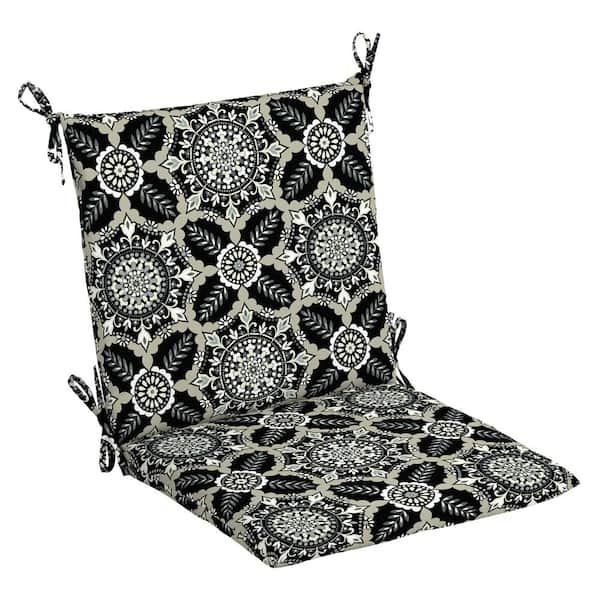 hampton bay black tile seat cushions