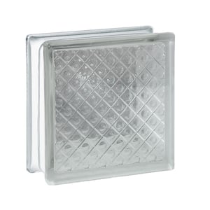 3 in. Thick Series 6 in. x 6 in. x 3 in. (10-Pack) Diamond Pattern Glass Block (Actual 5.75 x 5.75 x 3.12 in.)