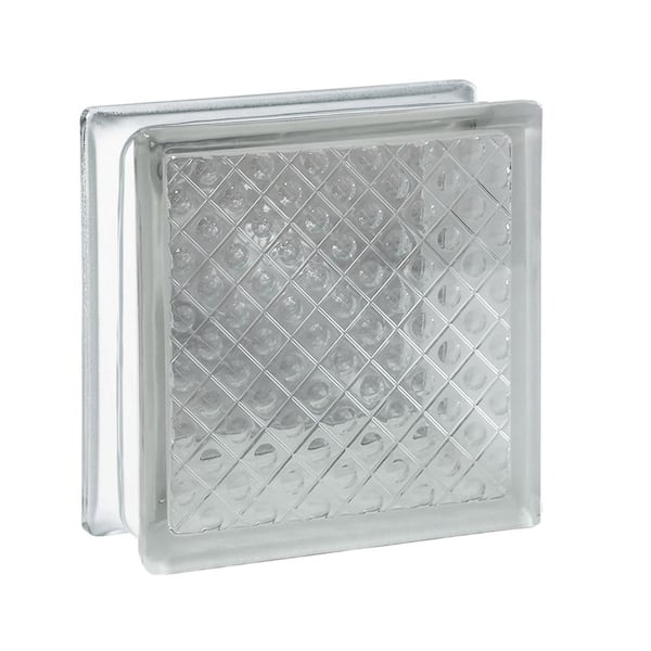 Clearly Secure 3 in. Thick Series 6 in. x 6 in. x 3 in. (10-Pack) Diamond Pattern Glass Block (Actual 5.75 x 5.75 x 3.12 in.)