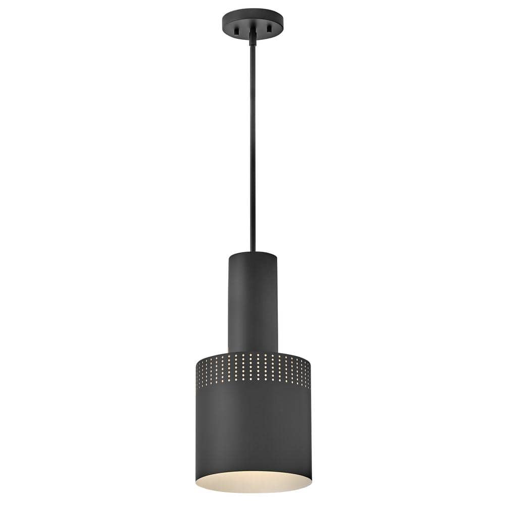 Casey Black Steel Mini Pendant with LED Light