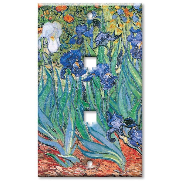 Art Plates Van Gogh Irises 2 Phone Jack Wall Plate