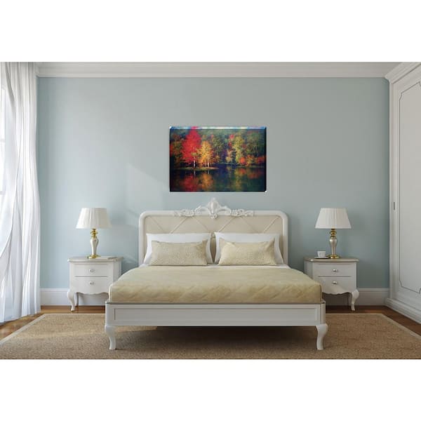 Unbranded 24 in. x 36 in. "Crystal Waters" Landscape Printed Canvas Wall Art