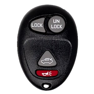 Car Remote Replacement Case - GM 4 Button Black Shell Only No Electronics
