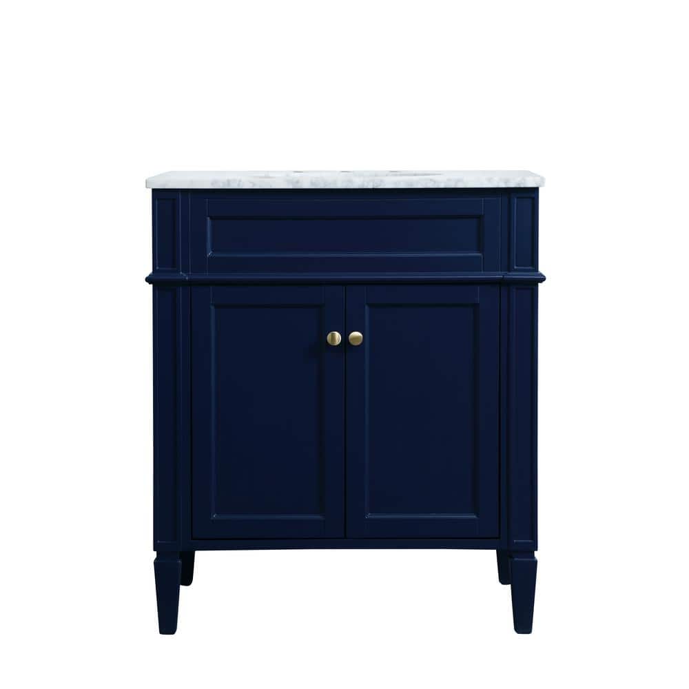 Timeless Home 30 in. W x 21.5 in. D x 35 in. H Single Bathroom Vanity in Bl