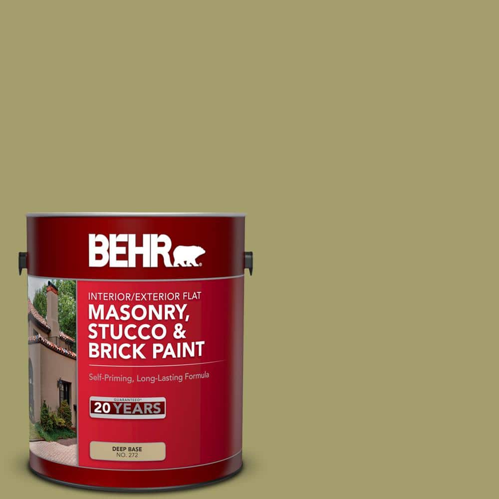 1 gal. #S340-5 Farm Fresh Flat Masonry, Stucco and Brick Interior/Exterior 