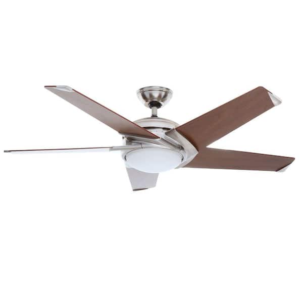 Casablanca Stealth Dc 54 In Indoor Brushed Nickel Led Ceiling Fan With Remote 59164 The